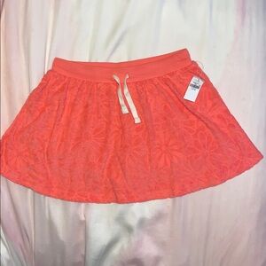 Floral Lace Coral Skirt